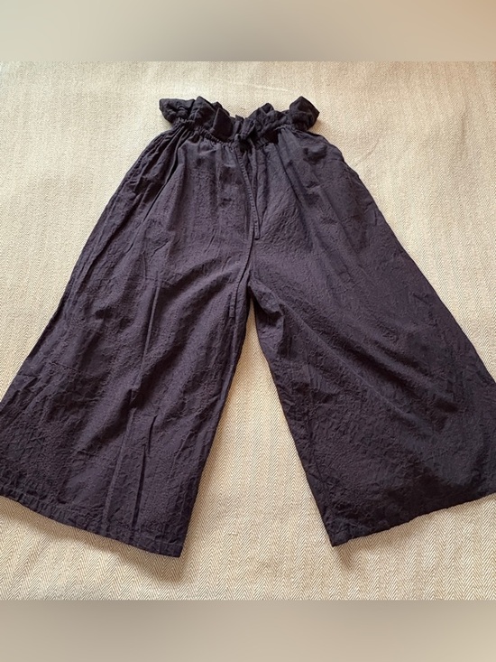 ICHI Pants - ICHI Paper Bag Waist Pants – Brown Textured – Lined (size medium)